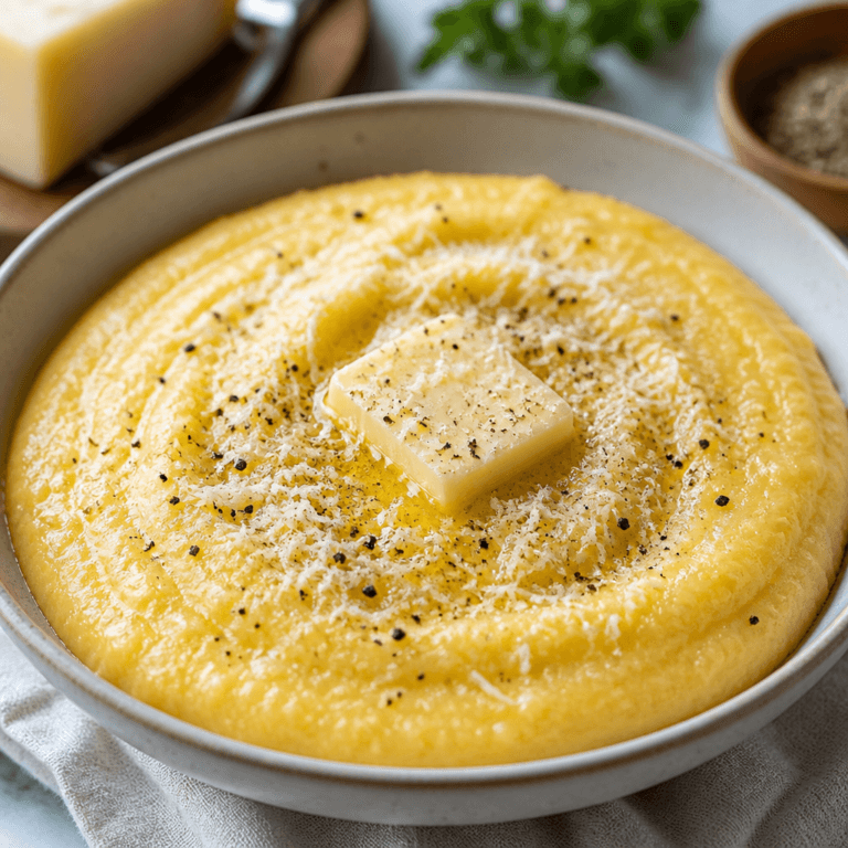 Creamy Parmesan Polenta (Easy Comfort Food Side)