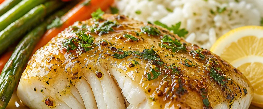Maple Dijon Baked Cod
