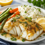 Maple Dijon Baked Cod