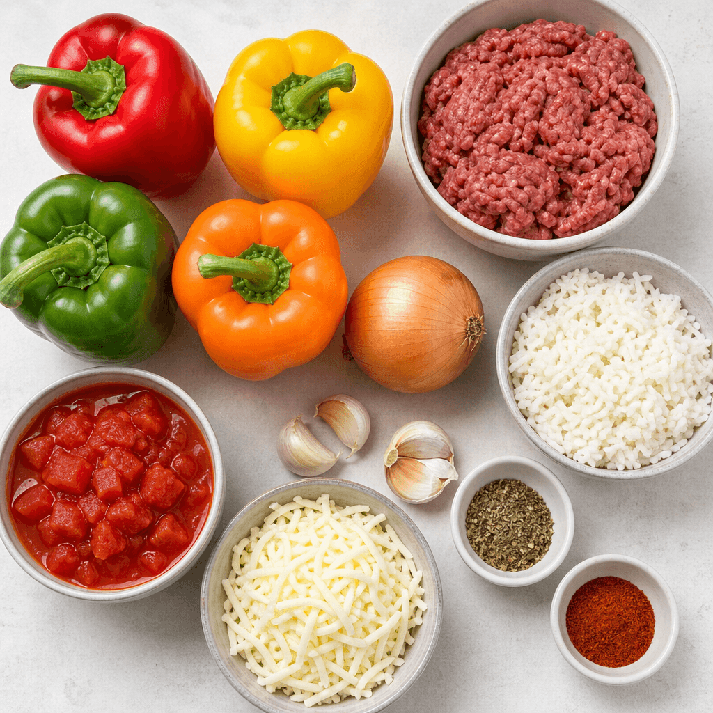 Instant Pot Stuffed Bell Peppers ingredients