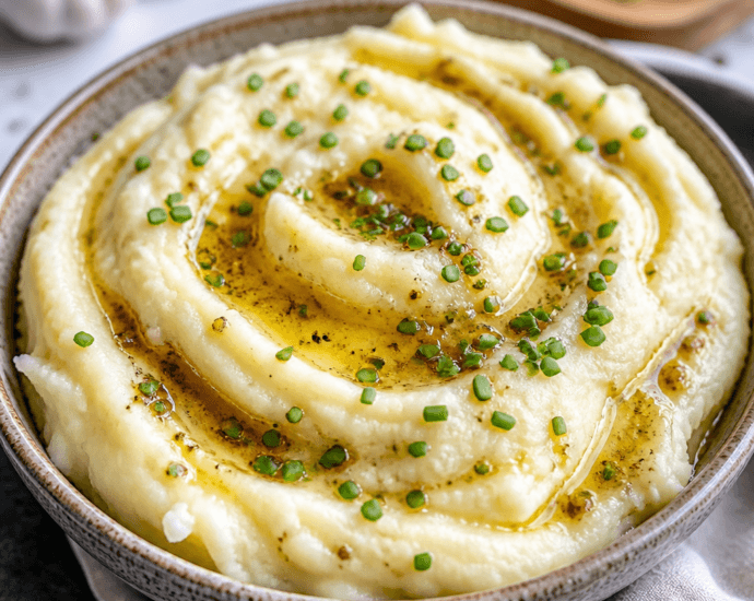 Creamy Brown Butter Garlic Mashed Potatoes