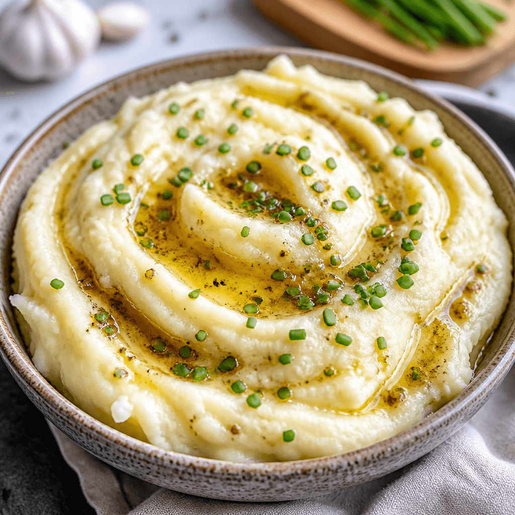 Brown Butter Garlic Mashed Potatoes