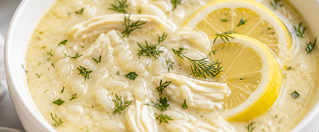 Cozy Greek Avgolemono Soup