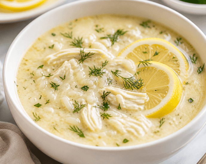 Cozy Greek Avgolemono Soup