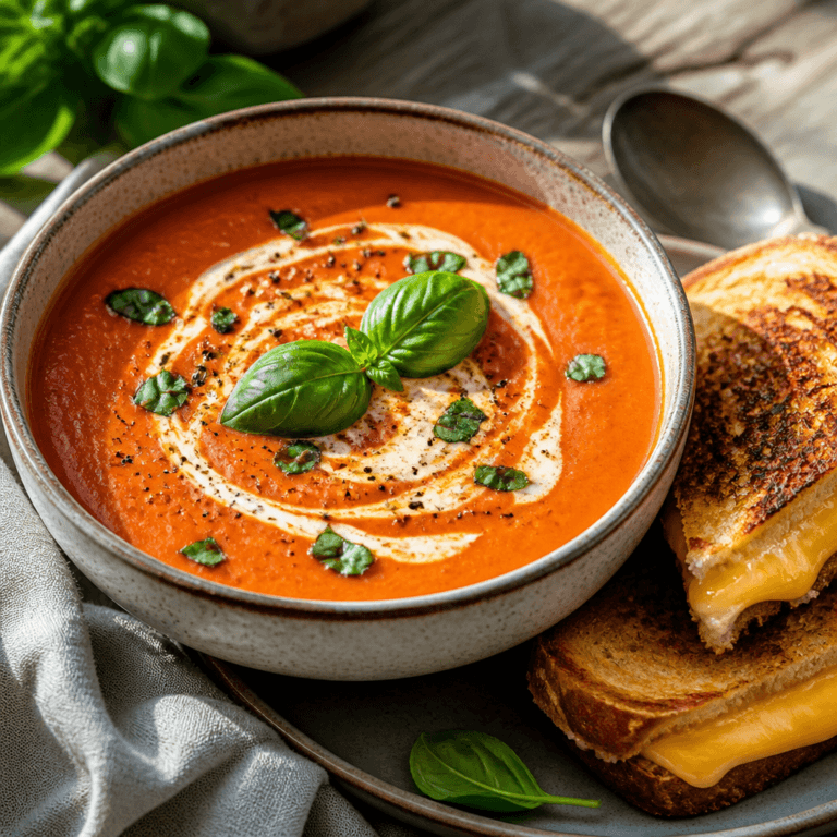 Instant Pot Tomato Basil Soup Recipe (Creamy & Easy)