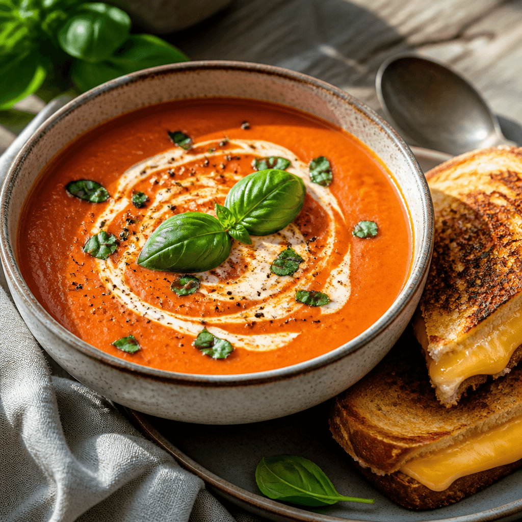 Cozy Instant Pot Tomato Basil Soup