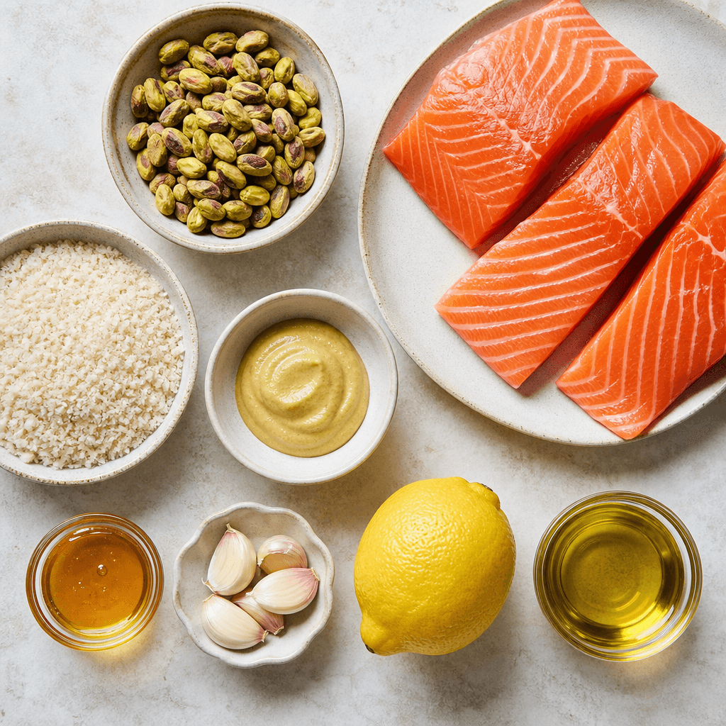 Pistachio Crusted Salmon ingredients
