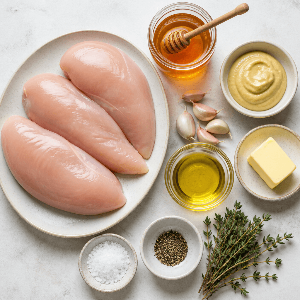 Savory Honey Mustard Glazed Chicken ingredients