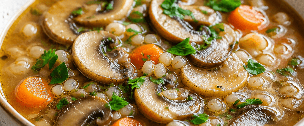 Comforting Instant Pot Mushroom Barley Soup Recipe