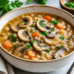 Comforting Instant Pot Mushroom Barley Soup Recipe