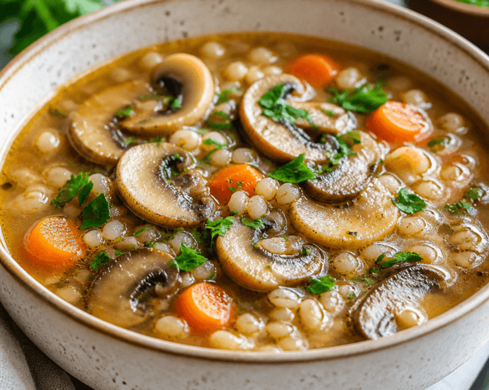 Comforting Instant Pot Mushroom Barley Soup Recipe