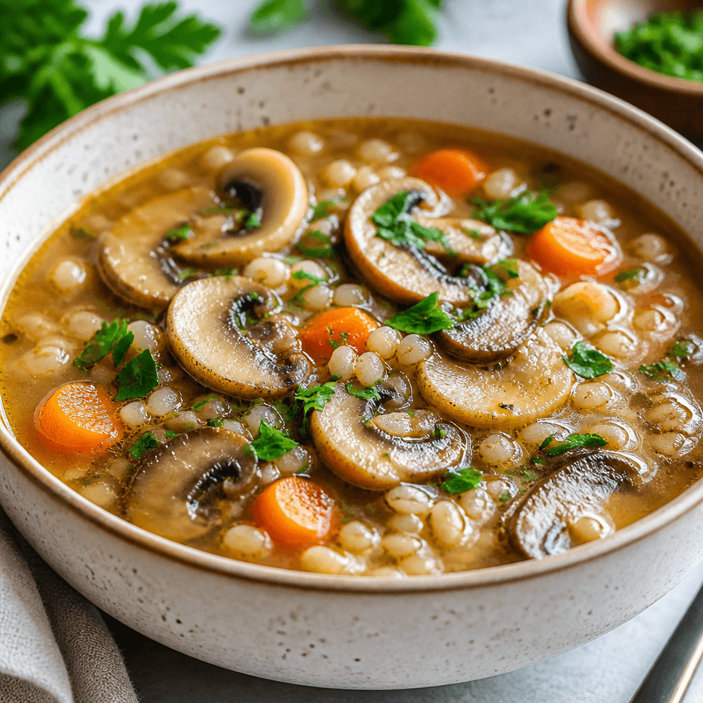 Comforting Instant Pot Mushroom Barley Soup Recipe