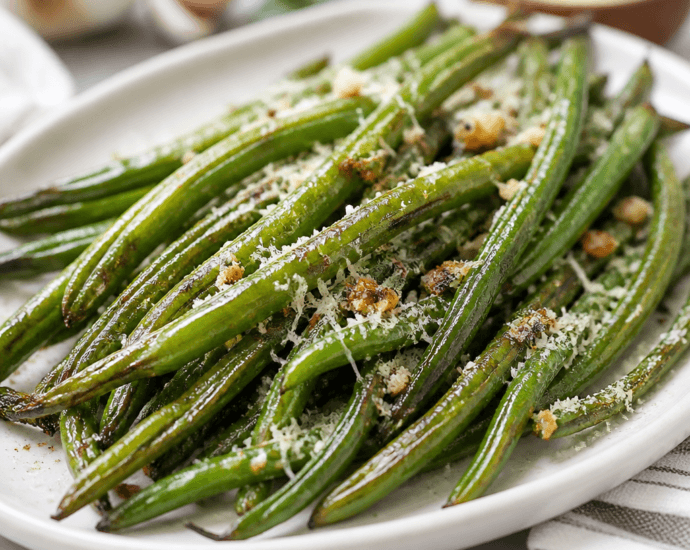Garlic Parmesan Roasted Green Beans Packed with Flavor