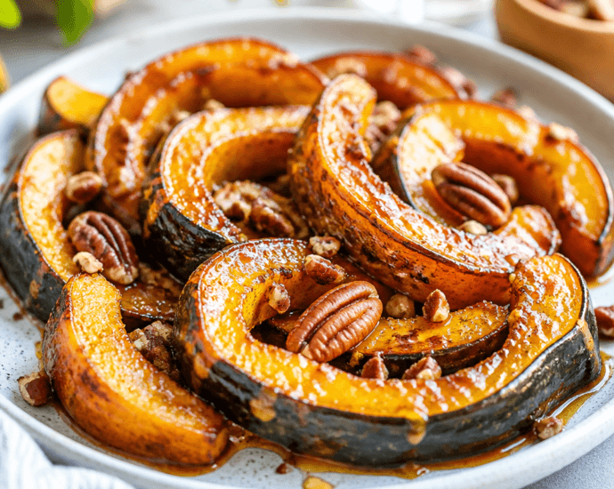 Cinnamon Honey Glazed Acorn Squash Recipe