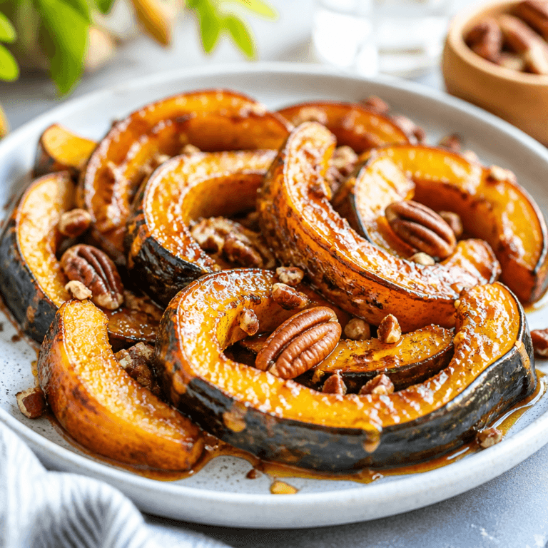 Cinnamon Honey Glazed Acorn Squash Recipe