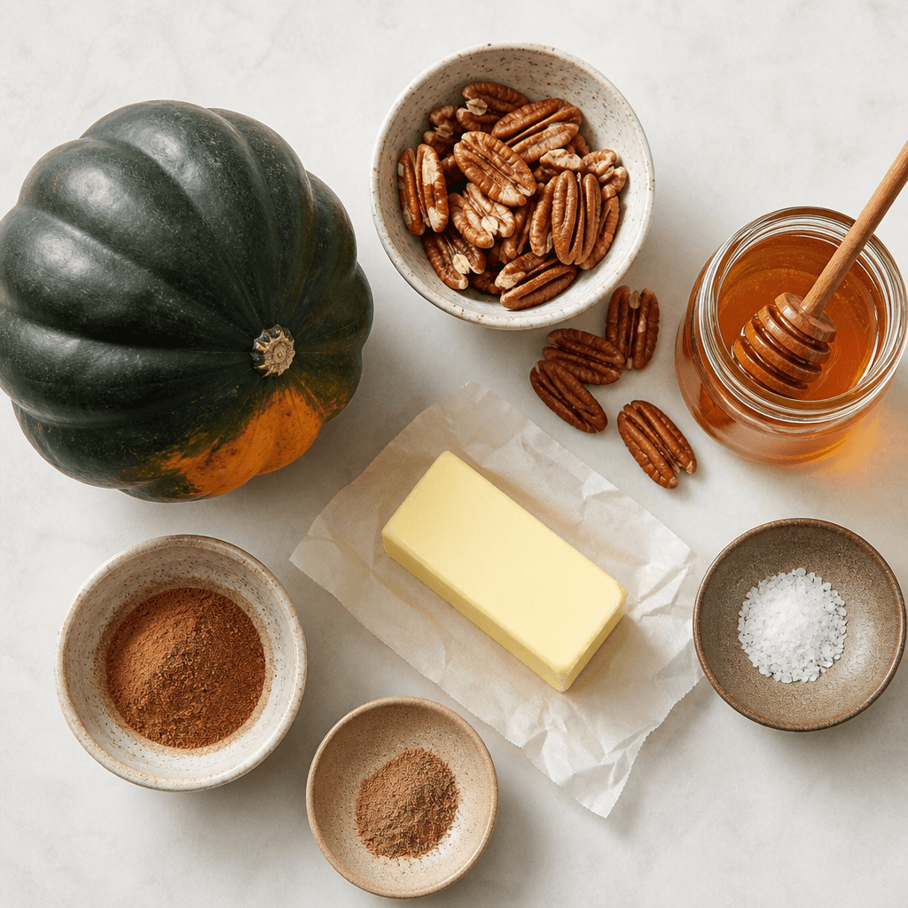 Cinnamon Honey Glazed Acorn Squash Recipe ingredients