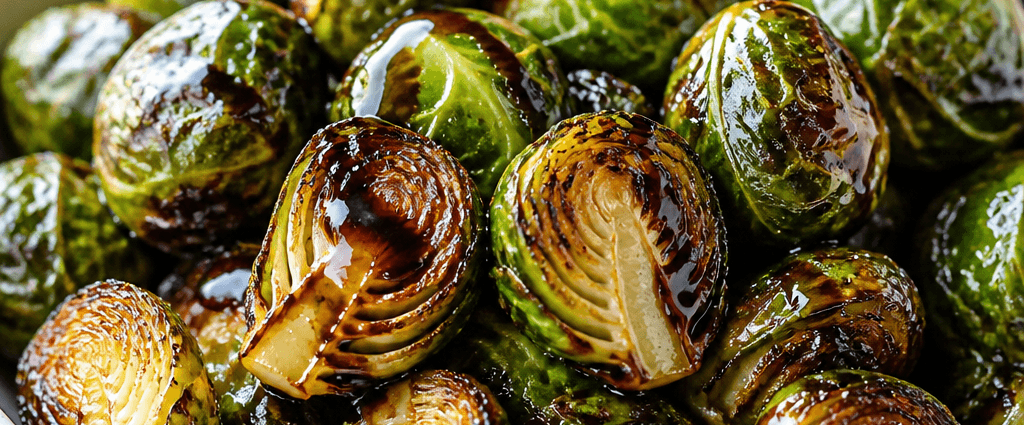 Roasted Brussels Sprouts with Sweet Balsamic Glaze