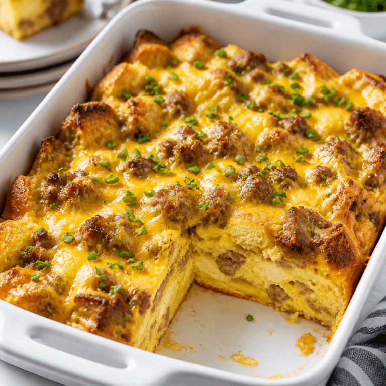 Easy Egg and Sausage Breakfast Casserole Recipe