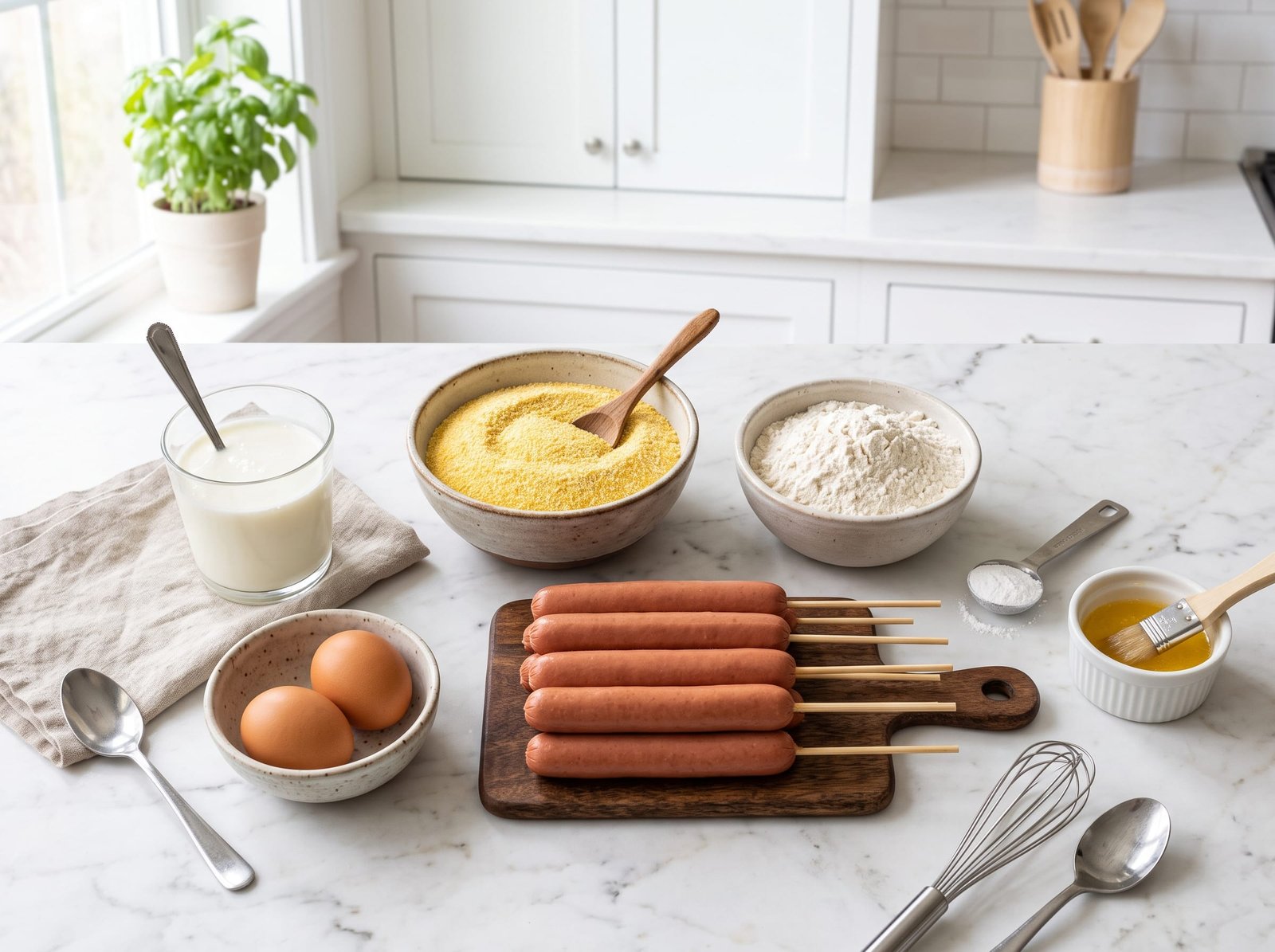Air Fryer Corn Dogs: Crispy, Golden Perfection in Minutes ingredients