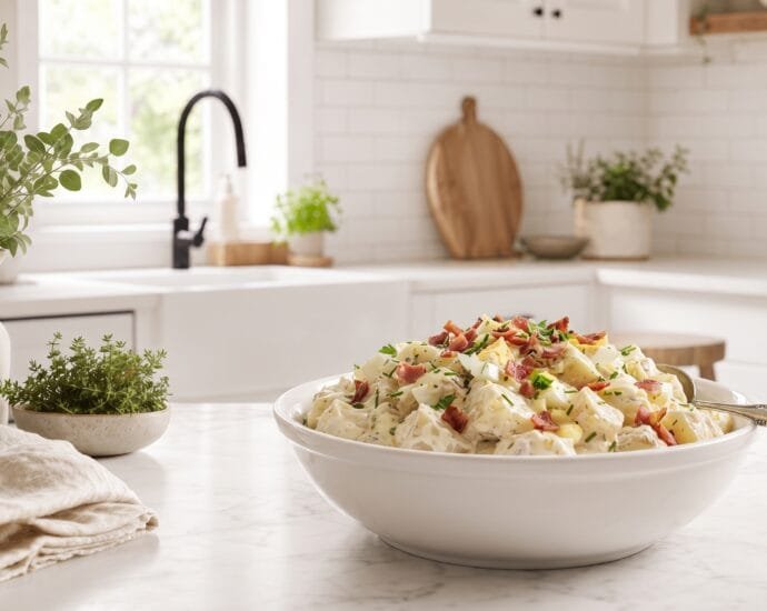 Classic Loaded Potato Salad: Creamy, Tangy, and Absolutely Irresistible