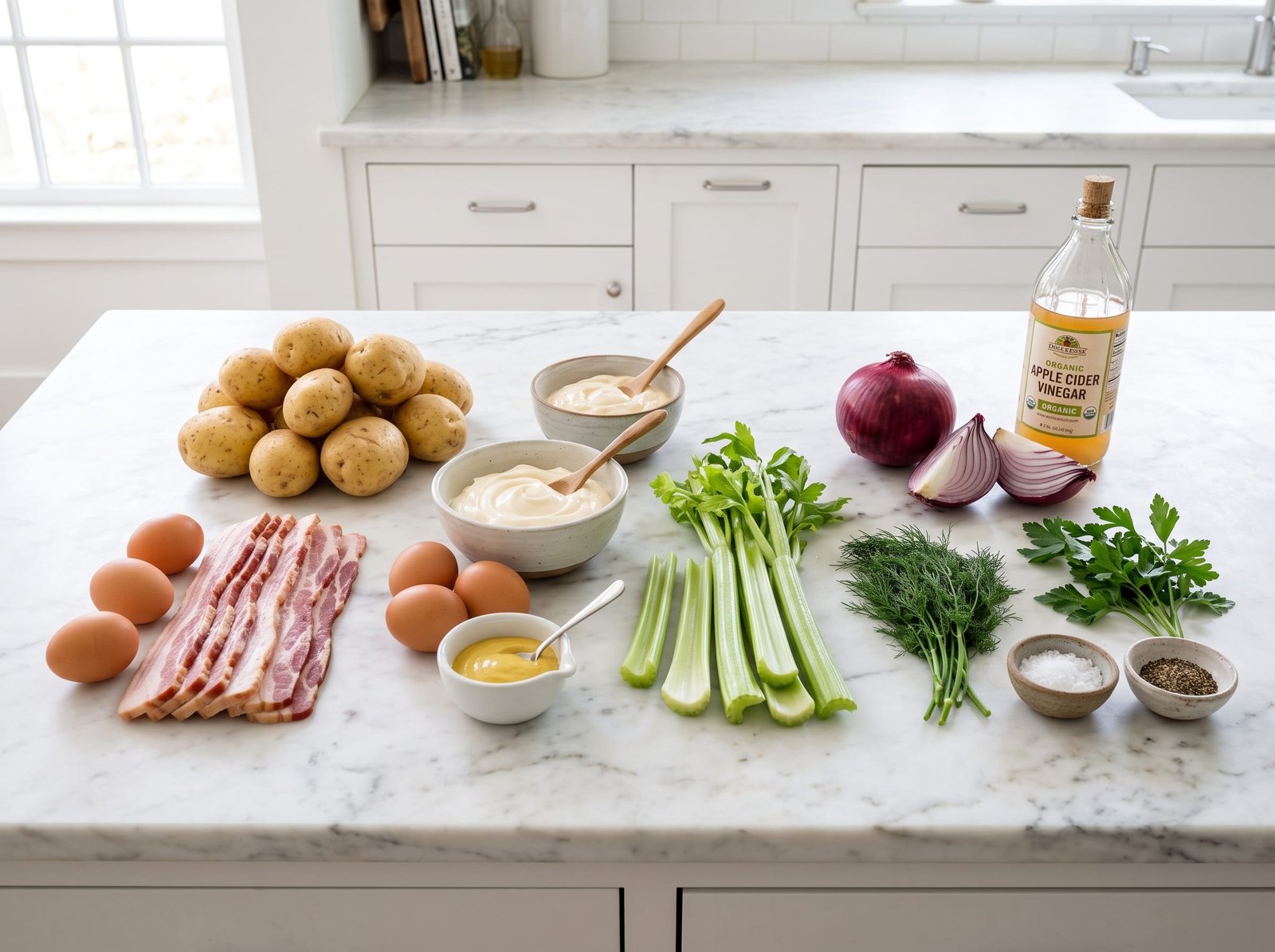 Classic Loaded Potato Salad: Creamy, Tangy, and Absolutely Irresistible ingredients