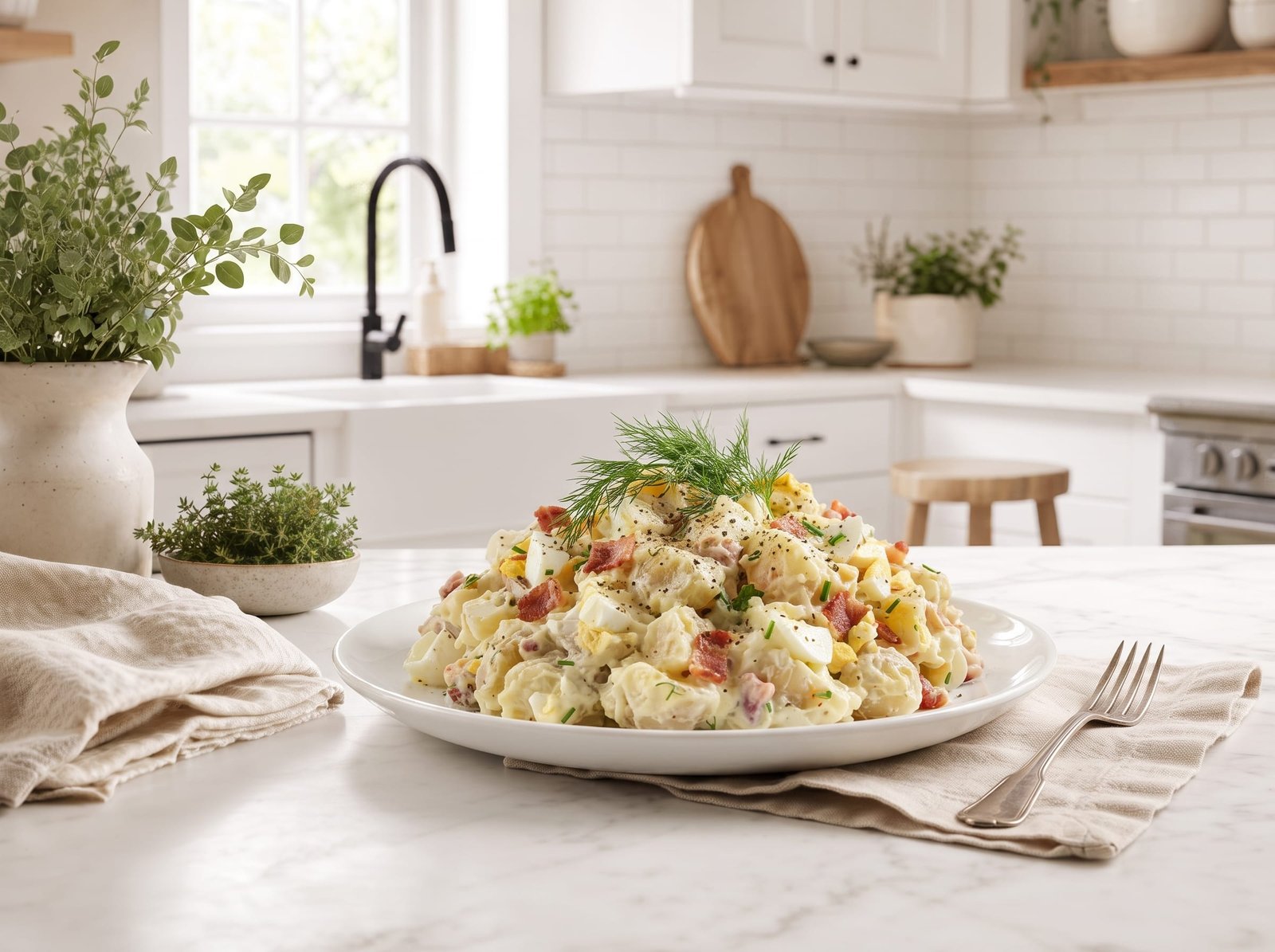 Classic Loaded Potato Salad: Creamy, Tangy, and Absolutely Irresistible