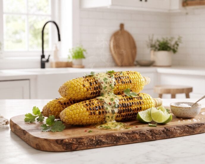 Grilled Corn on the Cob with Chili-Lime Butter