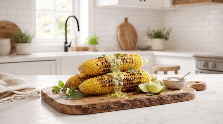 Grilled Corn on the Cob with Chili-Lime Butter