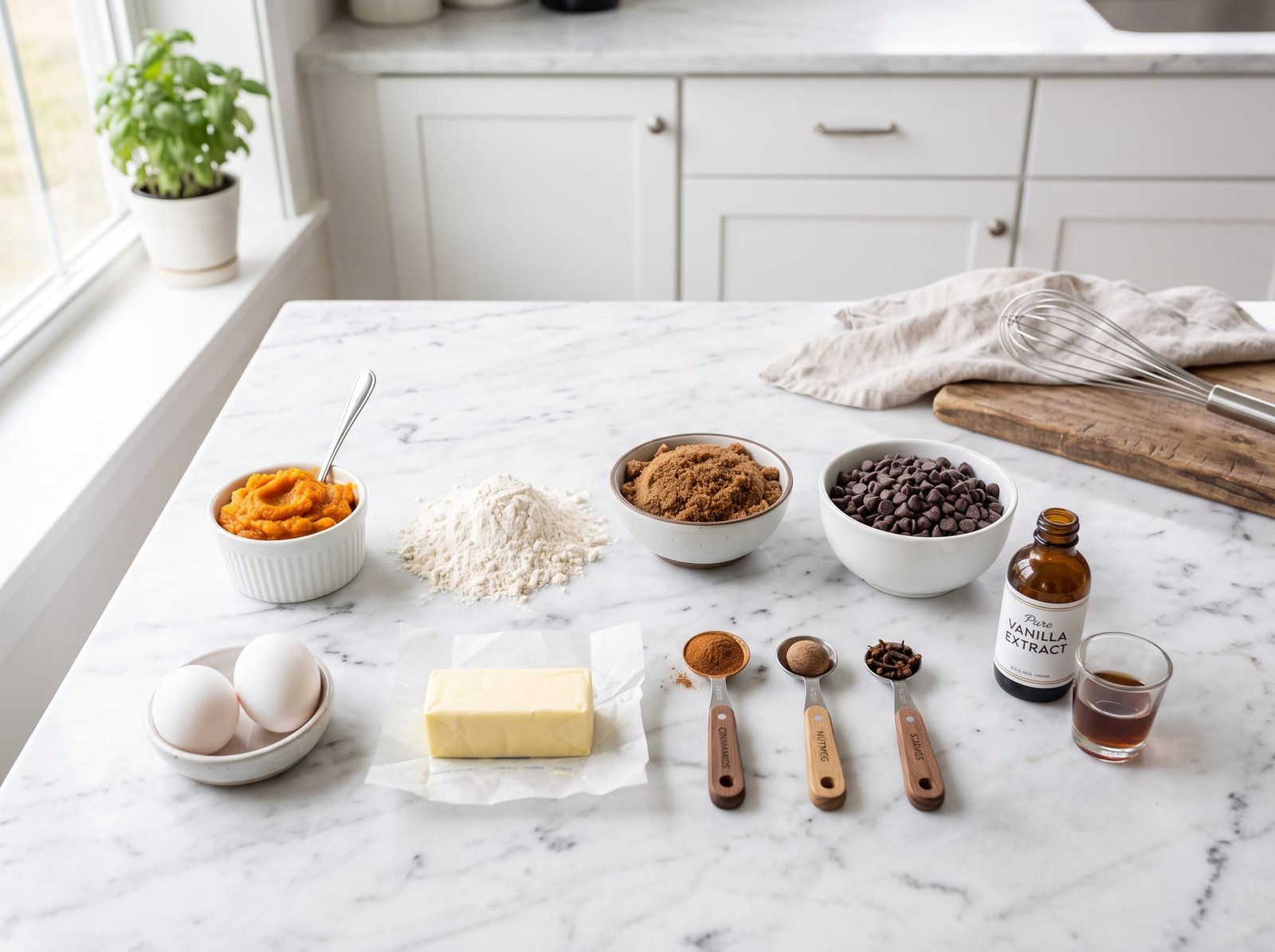 Pumpkin Chocolate Chip Cookies: Soft, Chewy Fall Perfection ingredients