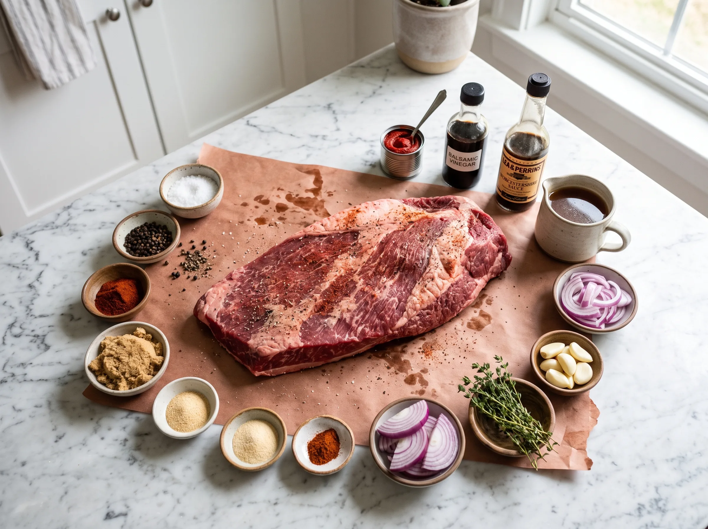 Slow Cooker Beef Brisket: Melt-in-Your-Mouth Tender Every Time ingredients