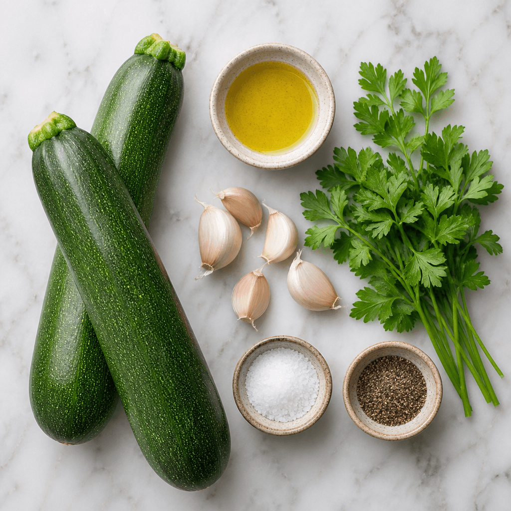 Quick and Easy Instant Pot Sauteed Zucchini Recipe ingredients