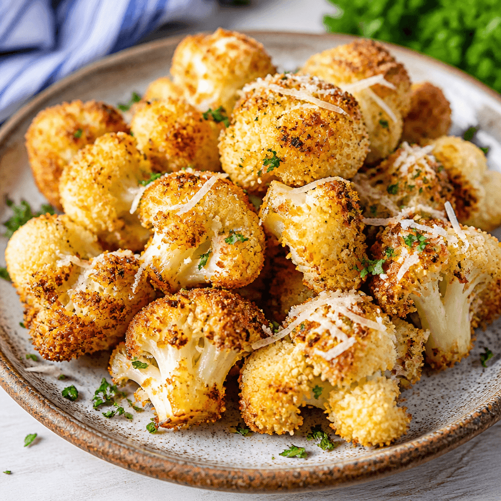 Savory Parmesan Roasted Cauliflower