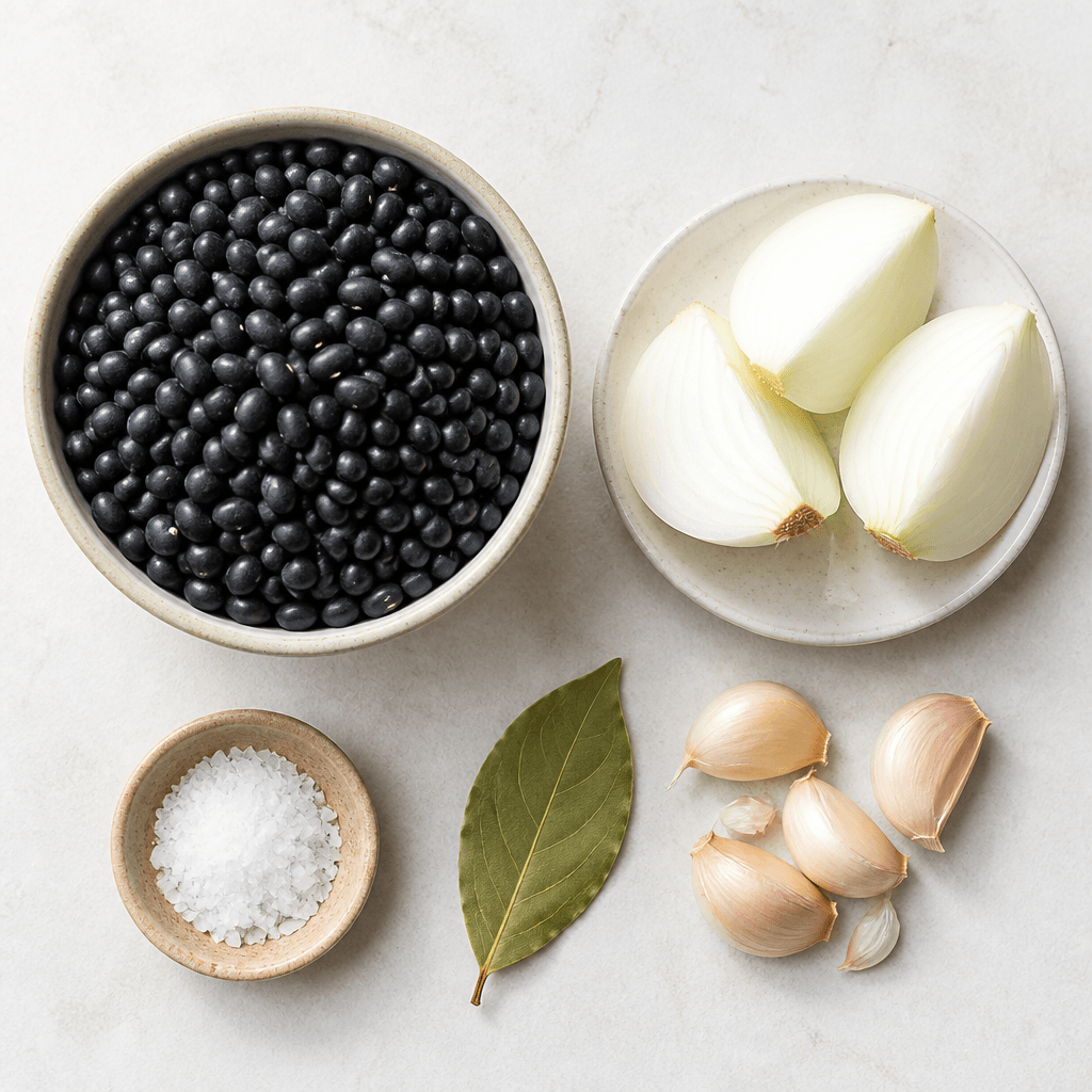 Quick and Easy Instant Pot Black Beans Recipe ingredients