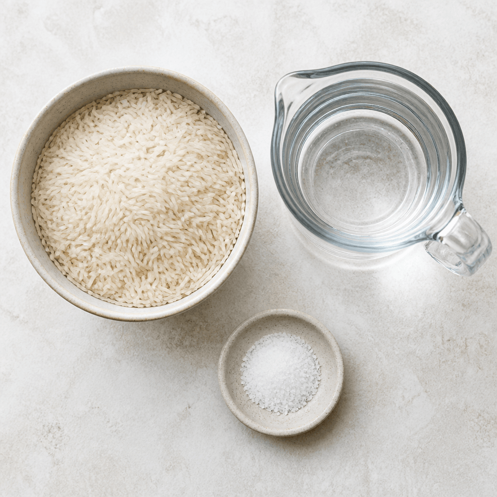 Fluffy Instant Pot Basmati Rice Made Easy ingredients