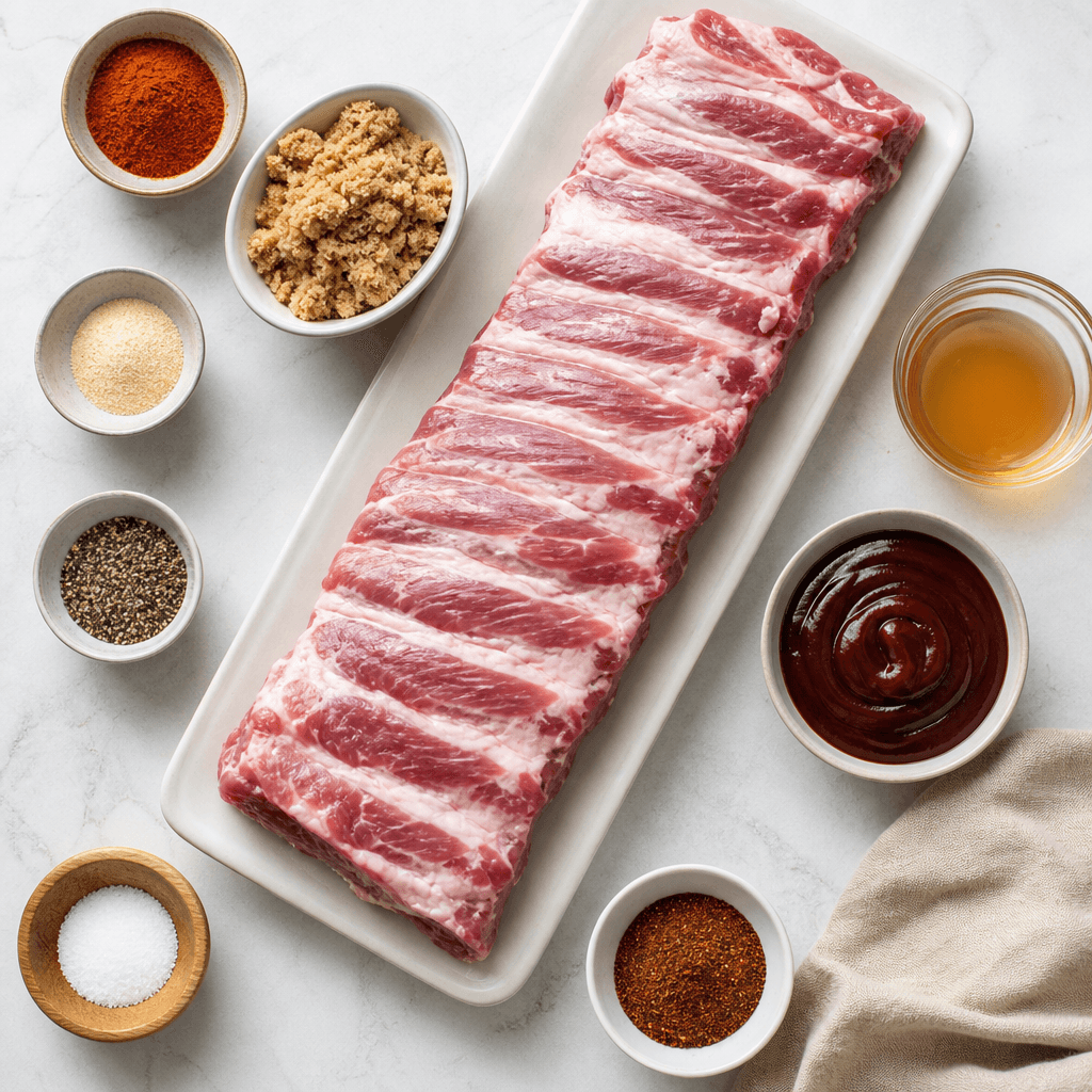 Mouthwatering Instant Pot BBQ Ribs Recipe ingredients