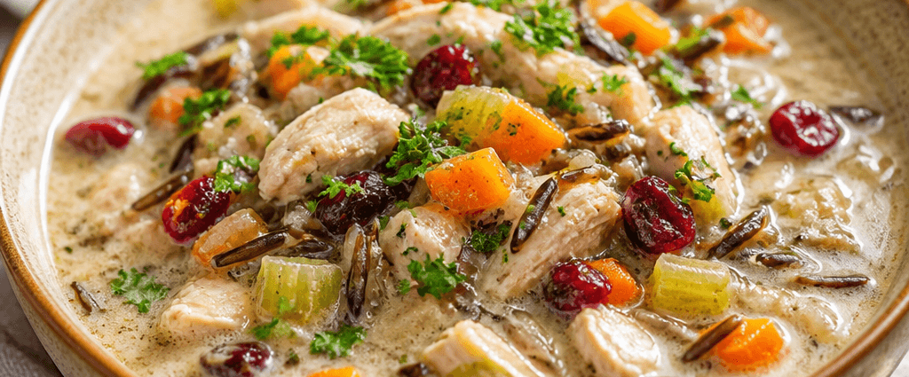 Cozy Holiday Chicken and Wild Rice Soup Recipe