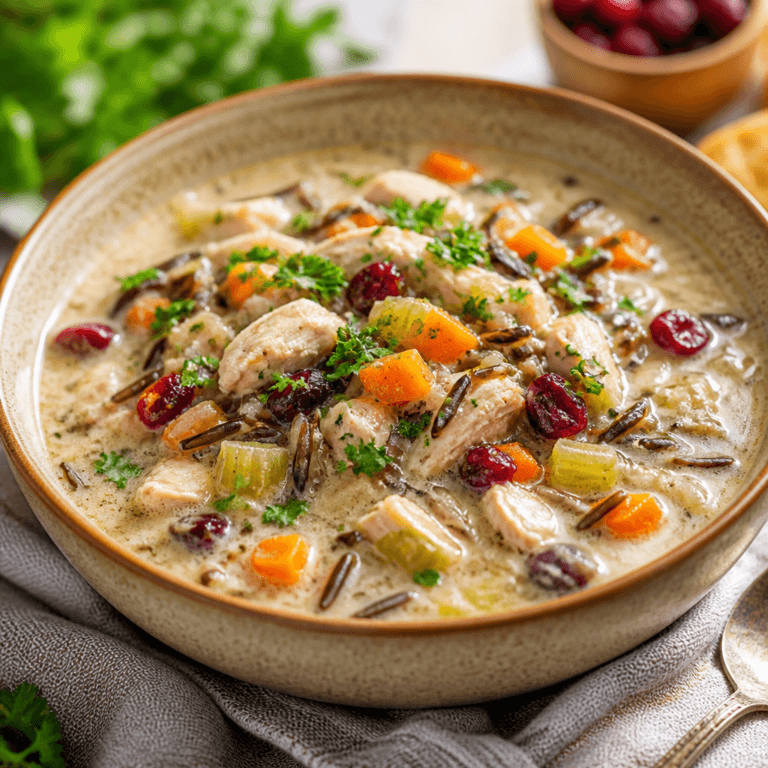 Chicken and Wild Rice Soup: Cozy Holiday Comfort in a Bowl