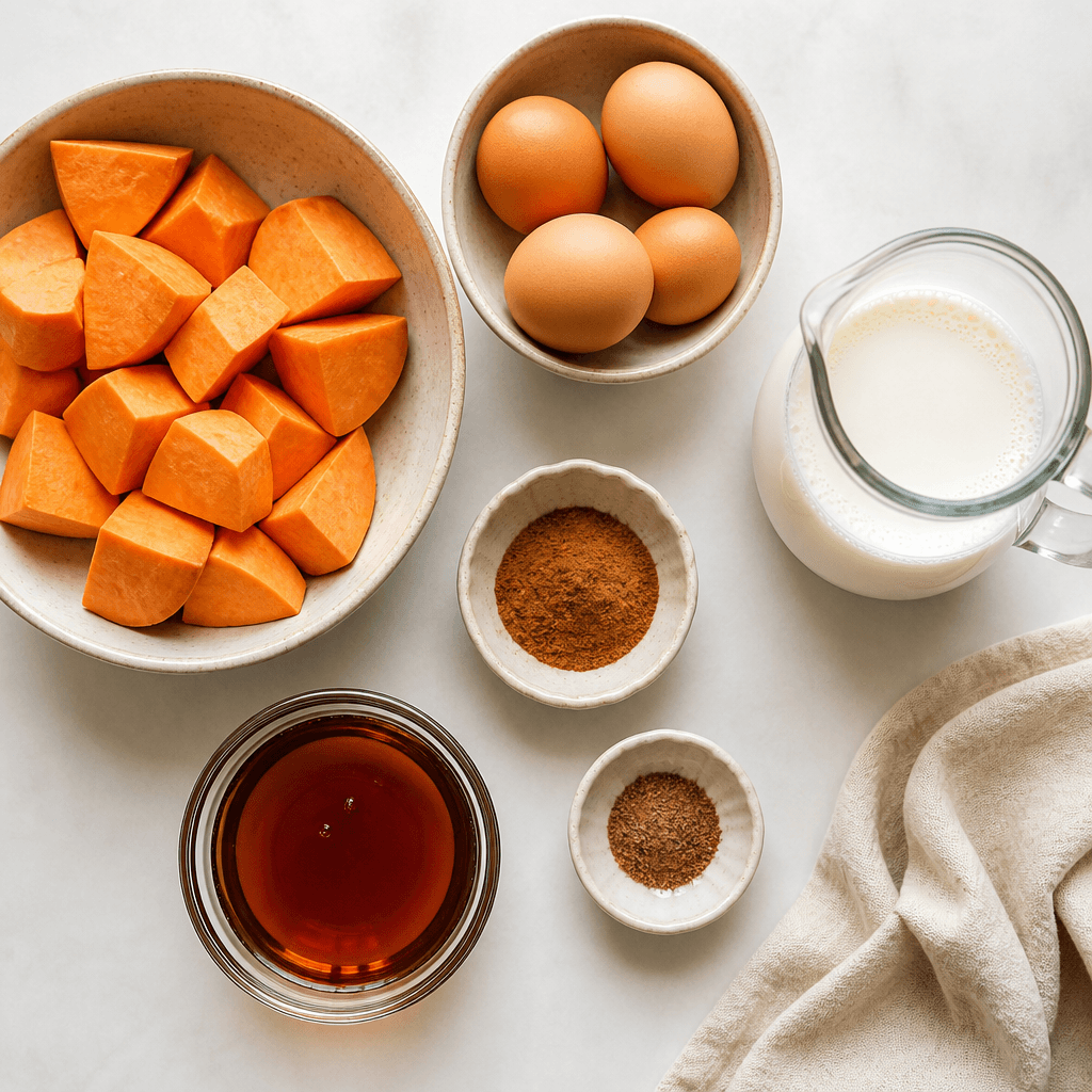 Breakfast Sweet Potato Casserole You Need to Try ingredients