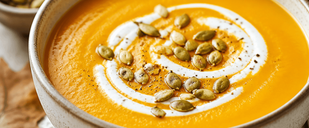 Cozy Gingerbread Spiced Pumpkin Soup Recipe for Fall