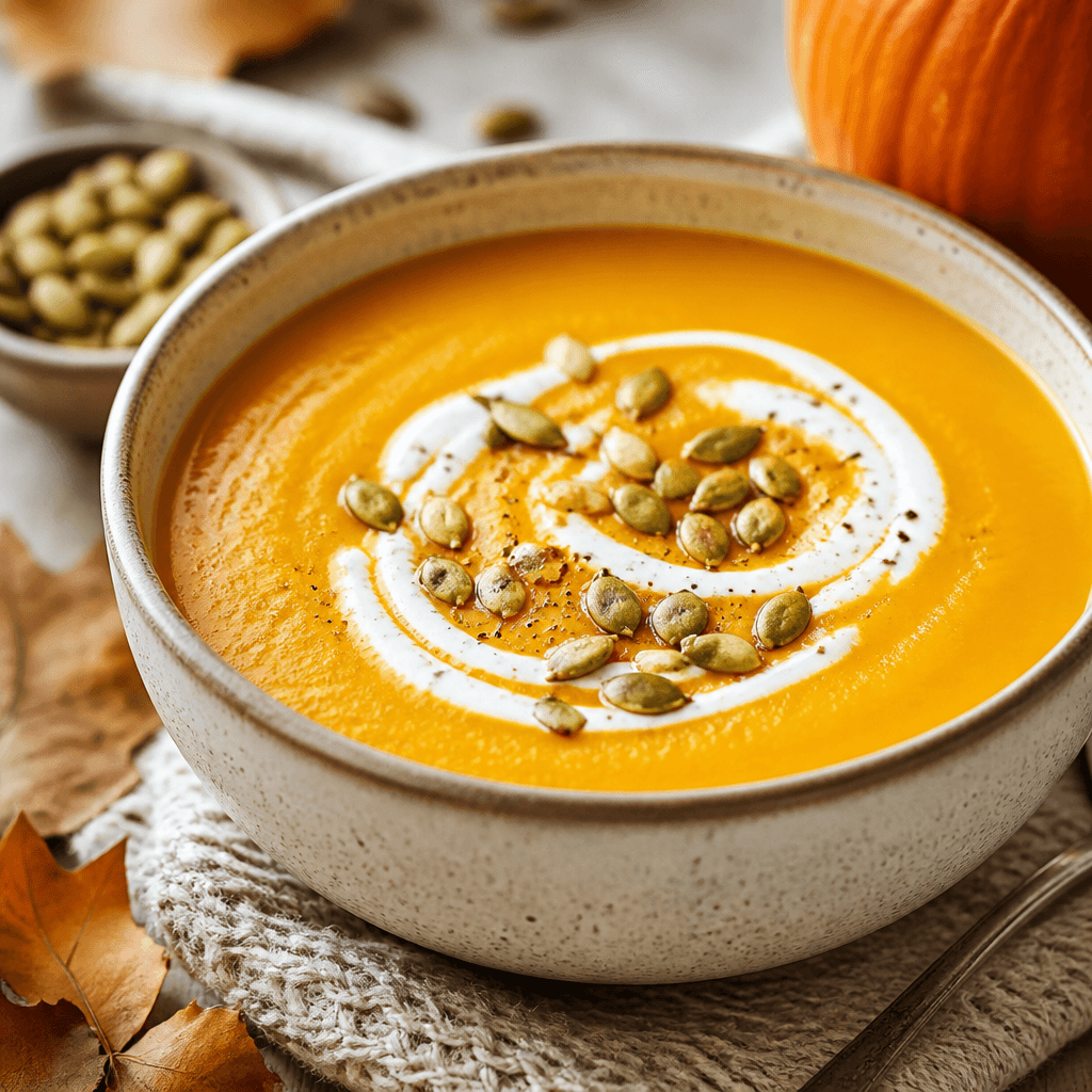 Gingerbread Spiced Pumpkin Soup