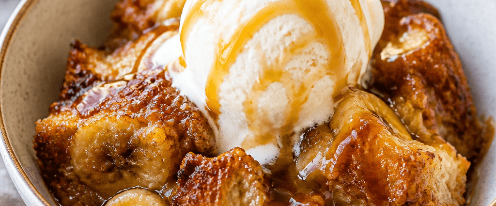 Cozy Crockpot Banana Bread Pudding Recipe