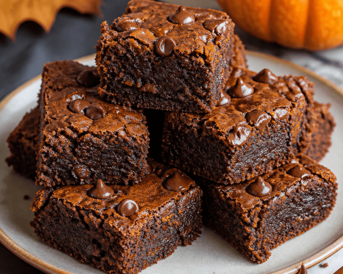 Decadent Chocolate Pumpkin Brownies You Need to Try