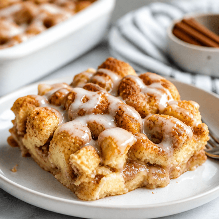 Crockpot Cinnamon Roll Casserole (Easy Slow Cooker Recipe)
