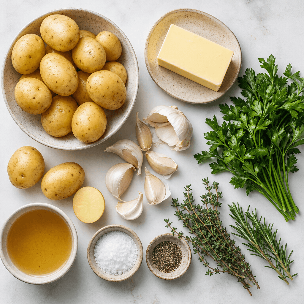 Instant Pot Potatoes with Herb Butter ingredients