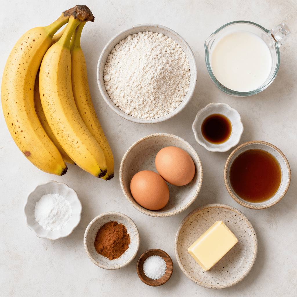 Gluten-Free Banana Pancakes ingredients