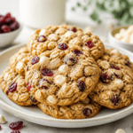 Chewy Oatmeal Cranberry White Chocolate Cookie