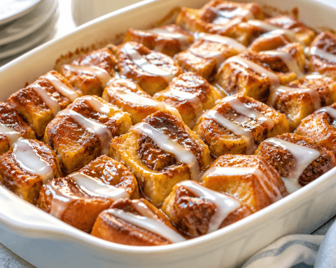Cinnamon Roll French Toast Bake