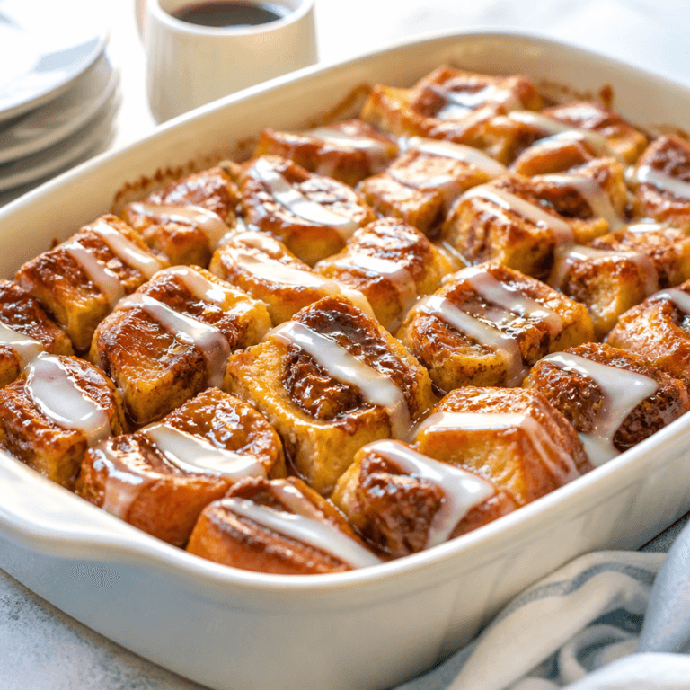 Cinnamon Roll French Toast Bake (Easy Brunch)