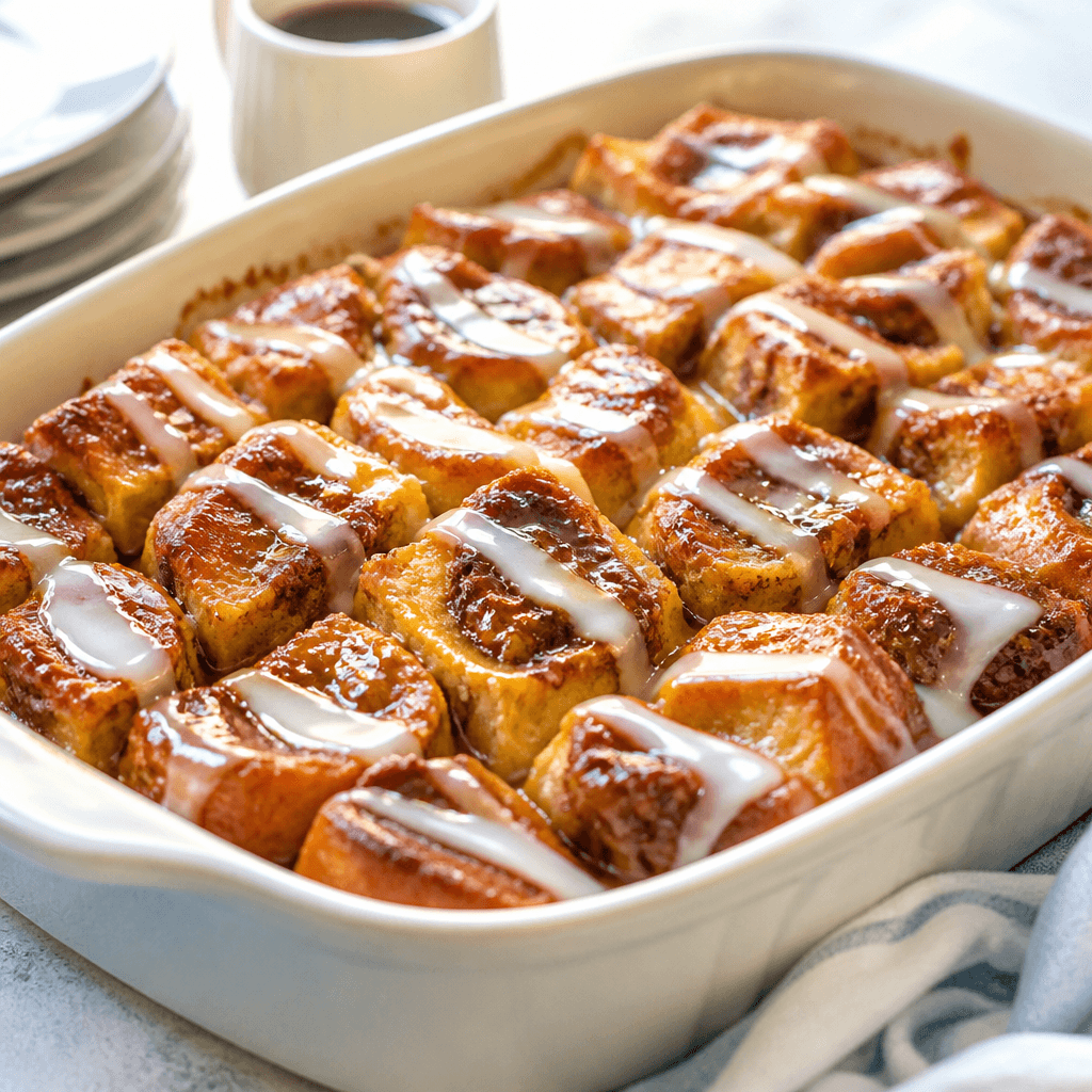 Cinnamon Roll French Toast Bake