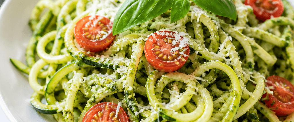 Zucchini Noodle Pasta with Pesto